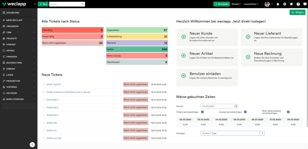 helpdesk dashboard