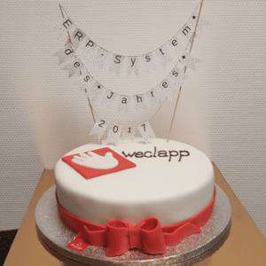 ERP-System des Jahres 2017 weclapp Torte