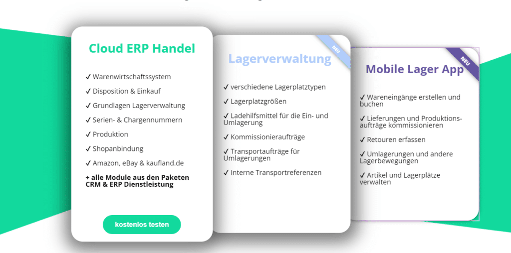 weclapp Cloud ERP Handel, Lagerverwaltung, Mobile Lager App