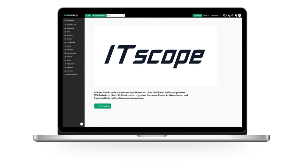 weclapp Integration ITscope