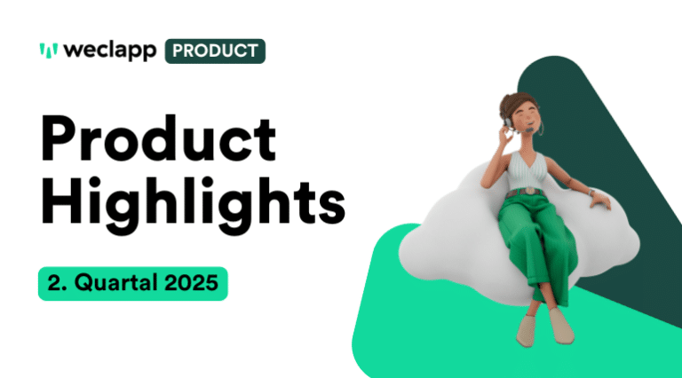 Beitragsbild der weclapp Product Highlights 2. Quartal 2025