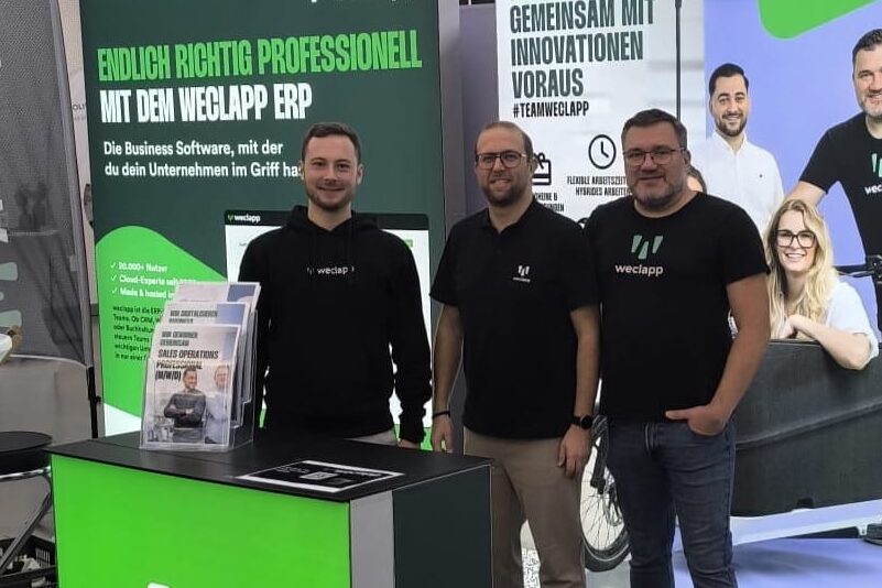 Team weclapp auf der meineZukunft Mainfranken 2025