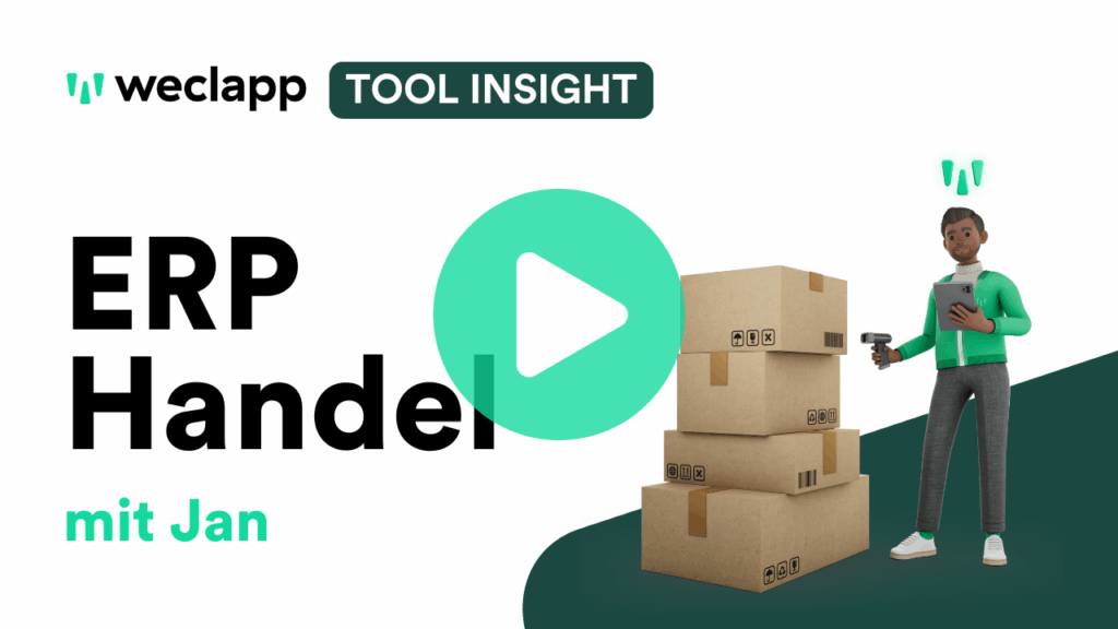 weclapp Tool Insight ERP Handel