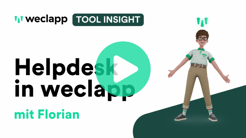 weclapp Tool Insight Helpdesk