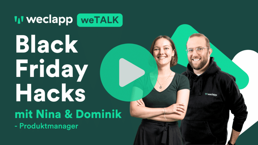 weclapp Webinar Black Friday Hacks