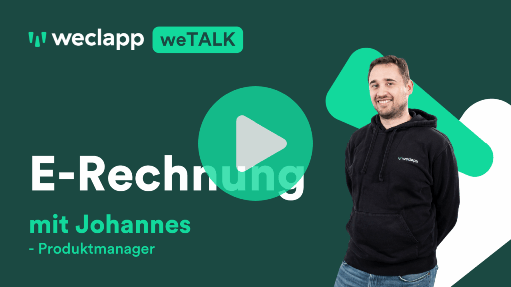 weclapp Webinar E-Rechnung