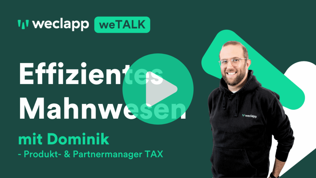 weclapp Webinar Effizientes Mahnwesen