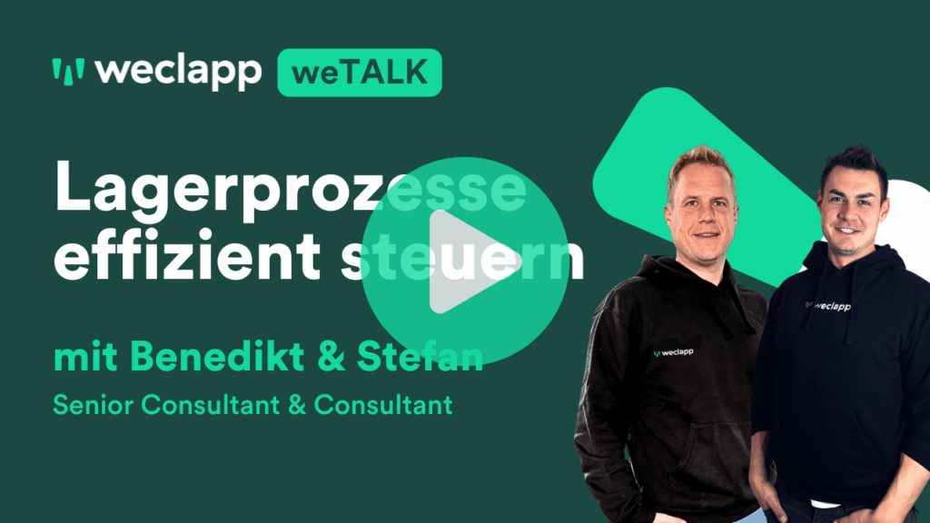 weclapp Webinar Lagerprozesse effizient steuern